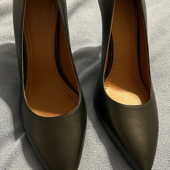 Coach Heels black leather - Picture 3 of 4